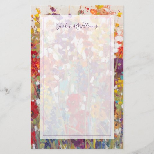 花の種類 便箋 (正面)