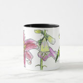 花の積み過ぎのマグ マグカップ (中央)