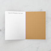 花の空白のな挨拶状のつぼ カード (内部)