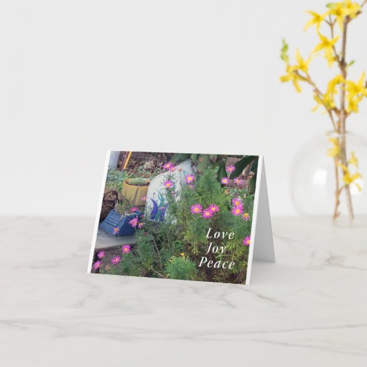 花の空白の名刺 カード (黄色い花)