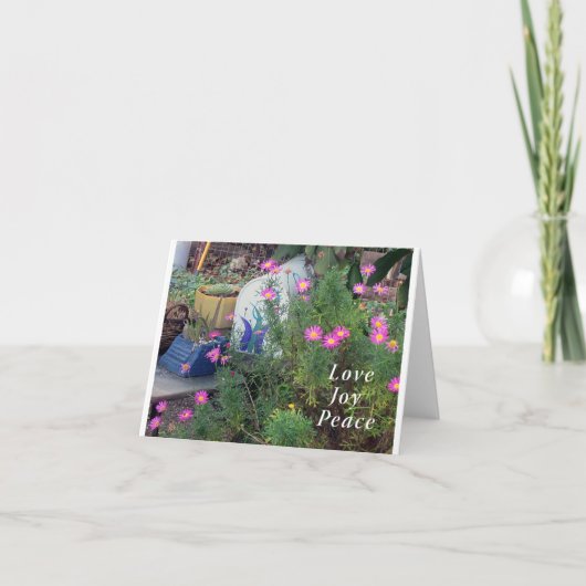 花の空白の名刺 カード (正面)