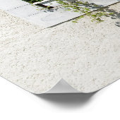 花の窓と窓箱を壁に飾って ポスター (角)