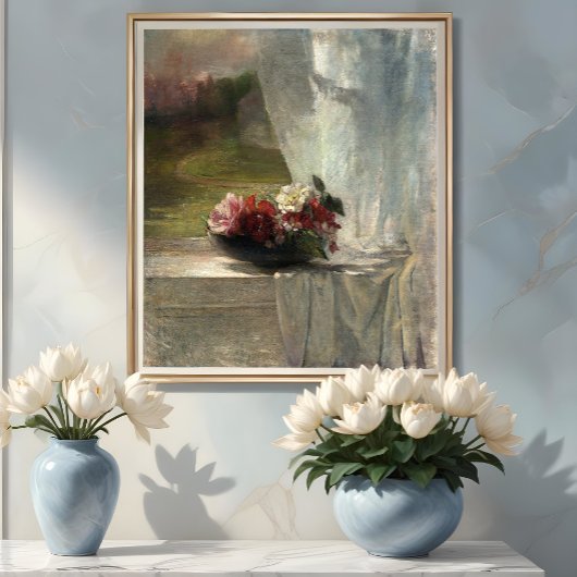 花の窓の覆い（1861年）、ジョン・ラ・ファージ ポスター