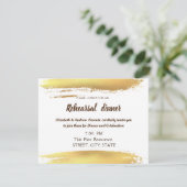 花の筆致　ウェディング　リハーサルディナー 招待状 (スタンド正面)