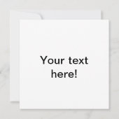 花の紙のアートの花嫁と花婿 招待状 (裏面)