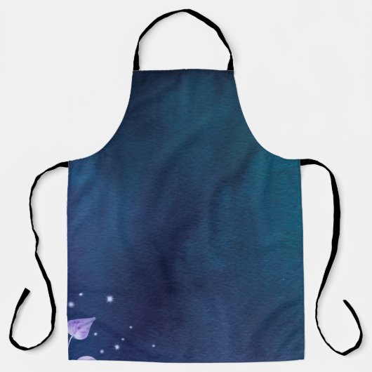 花の紙ヴィンテージ エプロン (正面)