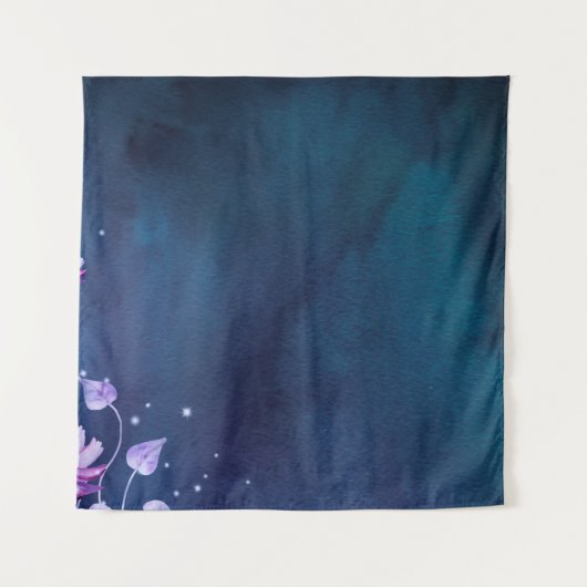 花の紙ヴィンテージ タペストリー (正面)