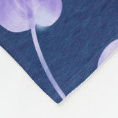 花の紙ヴィンテージ フリースブランケット (角)