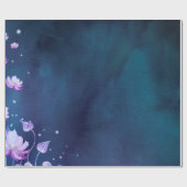 花の紙ヴィンテージ ラッピングペーパー (フラット)