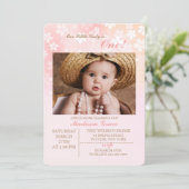 花の紙吹雪の写真の招待状 招待状 (スタンド正面)