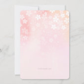 花の紙吹雪の写真の招待状 招待状 (裏面)