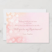 花の紙吹雪の招待状 招待状 (正面)