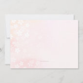 花の紙吹雪の招待状 招待状 (裏面)