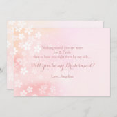 花の紙吹雪の招待状 招待状 (正面/裏面)