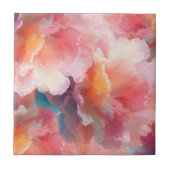 花の紙皿 タイル (正面)