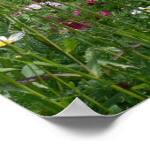 花の素晴らしい景色 ポスター (角)