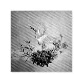 花の素晴らしい鶴 セルフインキングスタンプ (デザイン)