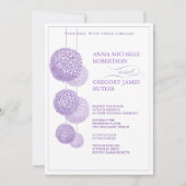 花の素晴らしさの結婚式招待状 招待状 (正面)