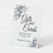 花の素朴な水彩イラスト 台座サイン (正面)