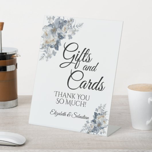 花の素朴な水彩イラスト 台座サイン (インサイチュ)