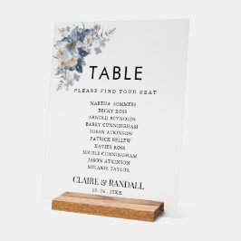 花の素朴な水彩画イラスト アクリルサイン