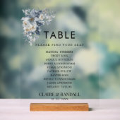 花の素朴な水彩画イラスト アクリルサイン (ニュートラル)