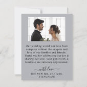 花の素朴な水彩画イラスト サンキューカード (裏面)