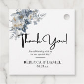 花の素朴な水彩画イラスト フェイバータグ (裏面)