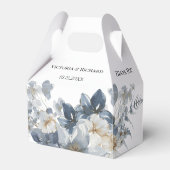 花の素朴な水彩画イラスト フェイバーボックス (正面サイド)