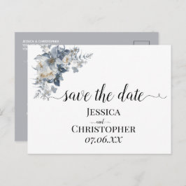 花の素朴な水彩画イラスト 案内ポストカード