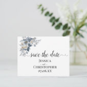 花の素朴な水彩画イラスト 案内ポストカード (スタンド正面)