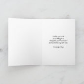 花の素朴隣人クリスマスホリデー カード (内部)