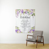 花の紫の祈りの教会のウェディングバックドロップ タペストリー (インサイチュ)