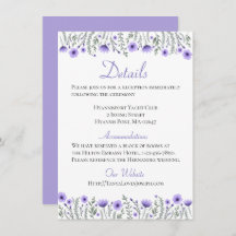 花の紫の花の詳細と方向 結婚式