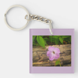 花の紫 キーホルダー