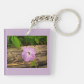 花の紫 キーホルダー (裏面)