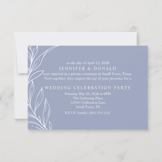 花の結婚たった今結婚しました (裏面)