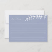 花の結婚レシピ ノートカード (裏面)