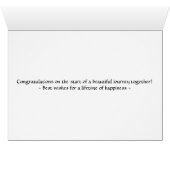 花の結婚式のピンクのバラのCorinthianの詩愛 (内部横(下))