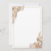 花の結婚式の招待状 招待状 (裏面)