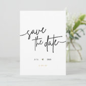 花の結婚式のSave the Dateカード セーブザデート (スタンド正面)