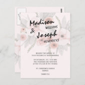 花の結婚式招待状のポストカード ポストカード (正面/裏面)