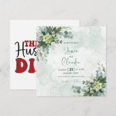 花の結婚式招待状 Save The Date 招待状 (正面/裏面)