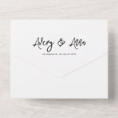 花の結婚式 オールインワン招待状 (裏面)