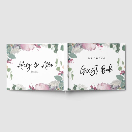 花の結婚式 ゲストブック (全面)