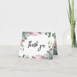 花の結婚式 サンキューカード