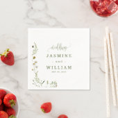 花の結婚式 スタンダードカクテルナプキン (インサイチュ)