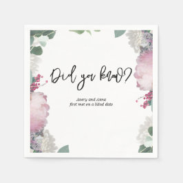 花の結婚式 スタンダードカクテルナプキン