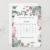 花の結婚式 セーブザデート (正面/裏面)