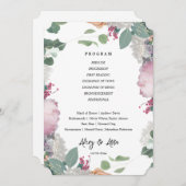 花の結婚式 プログラム (正面/裏面)